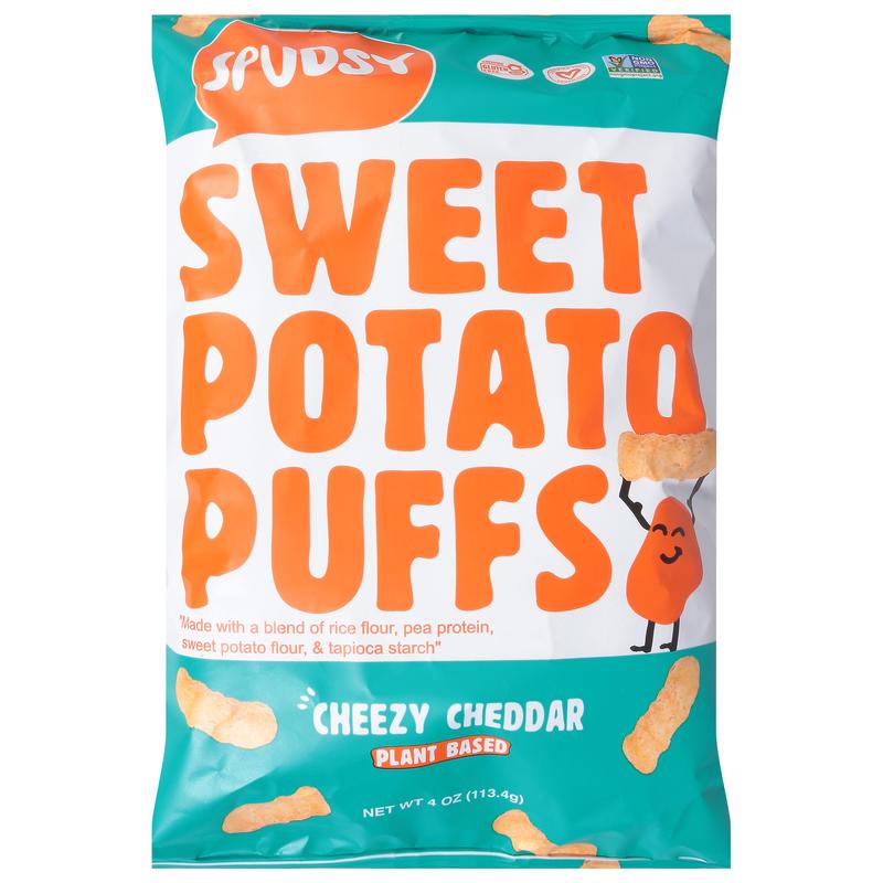 Spudsy Cheesy Cheddar Sweet Potato Puffs 4 oz
