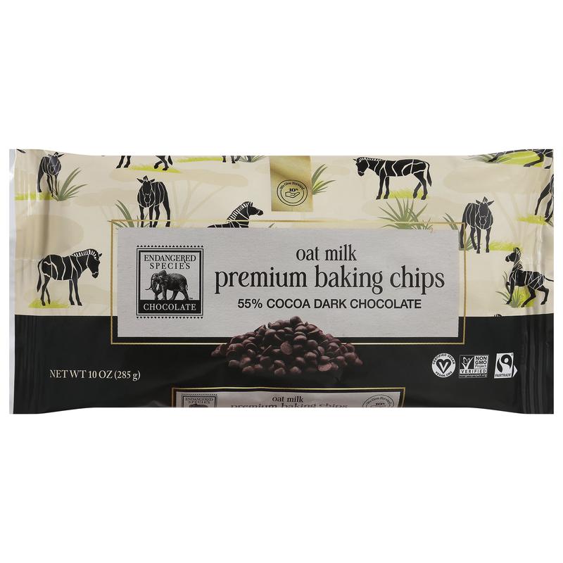 Endangered Species Premium Oat Milk Baking Chips 10 oz