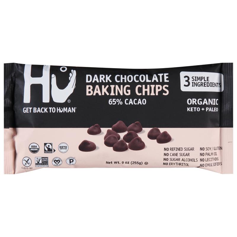 Hu Organic Dark Chocolate Baking Chips 9 oz