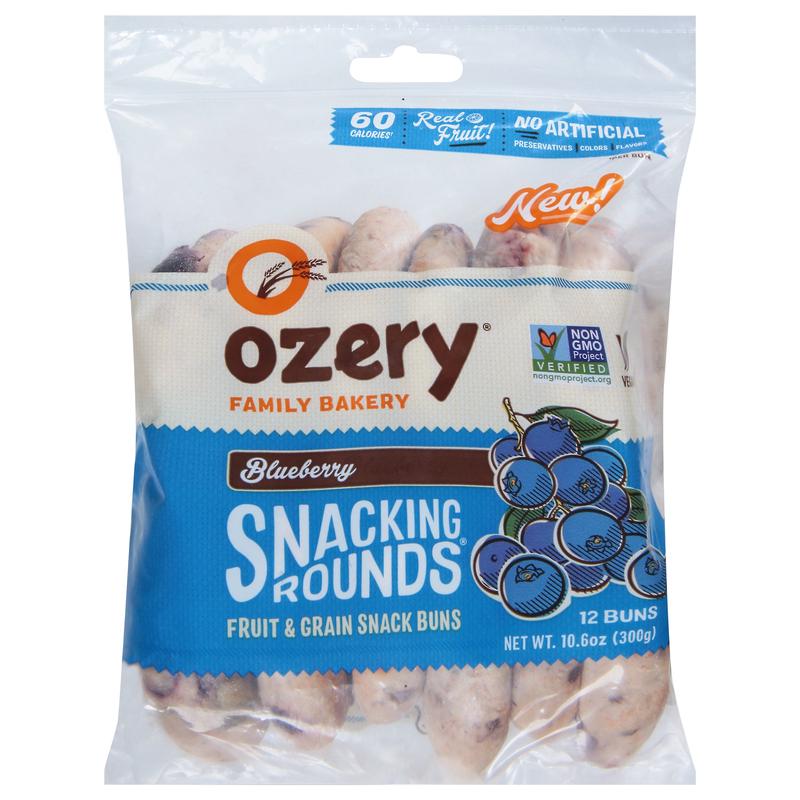 Ozery Fruit & Grain Blueberry Snacking Rounds 12 ea