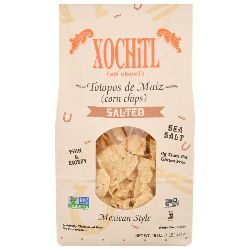 Xochitl Thin & Crispy Mexican Style White Salted Sea Salt Corn Chips 16 oz