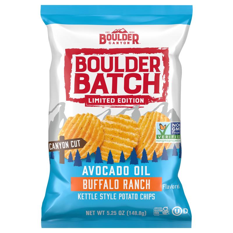 5.25 oz Boulder Canyon Boulder Batch Avocado Oil Kettle Chips
