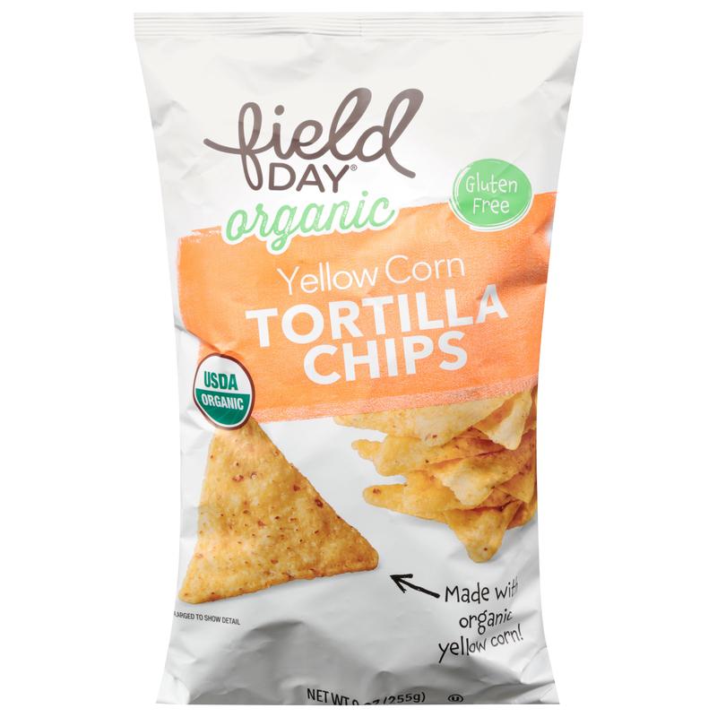 Field Day Organic Yellow Corn Tortilla Chips 9 oz