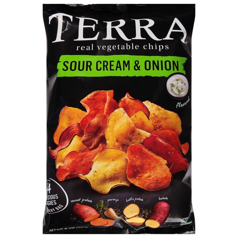 Terra Sour Cream & Onion Flavored Vegetable Chips 5 oz. Bag