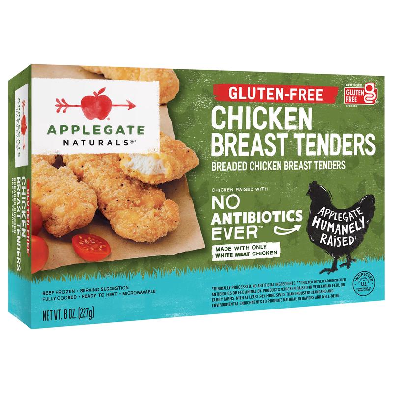 Applegate Natural Gluten-Free Chicken Breast Tenders, 8oz (Frozen)