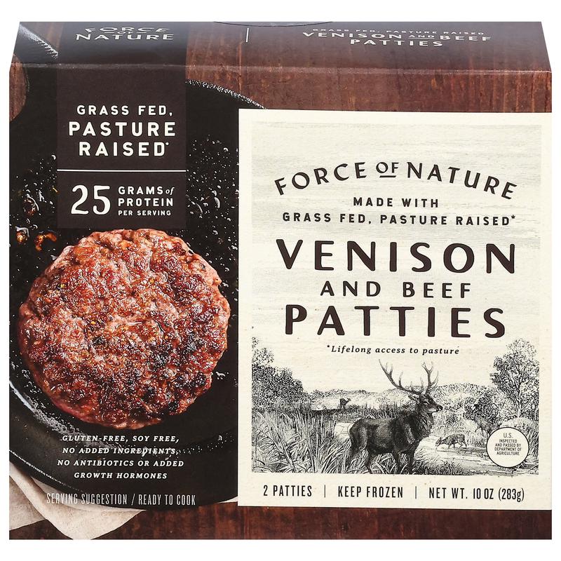 Force of Nature Venison and Beef Patties 2 ea