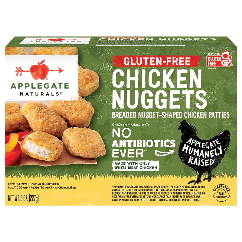 Applegate Natural Gluten-Free Chicken Nuggets, 8oz (Frozen)