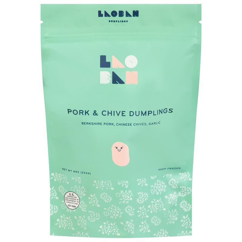 Laoban Dumplings Pork & Chive Dumplings 8 oz