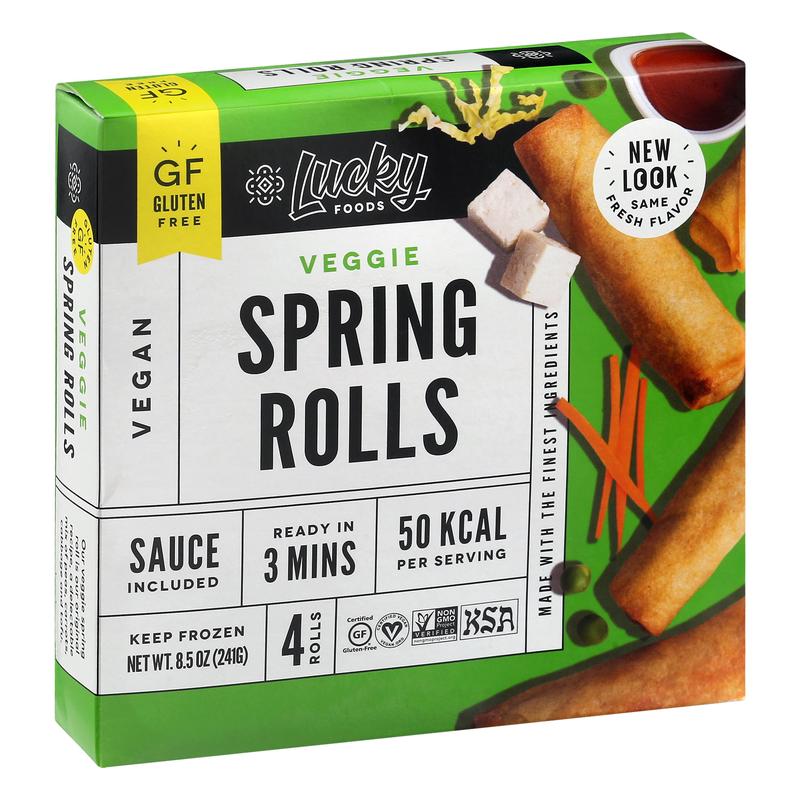 Lucky Foods Veggie Spring Rolls 4 ea