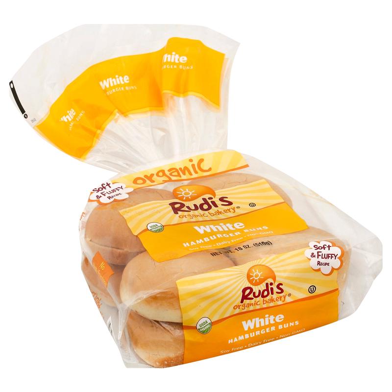 Rudi's Hamburger Buns 18 oz - White
