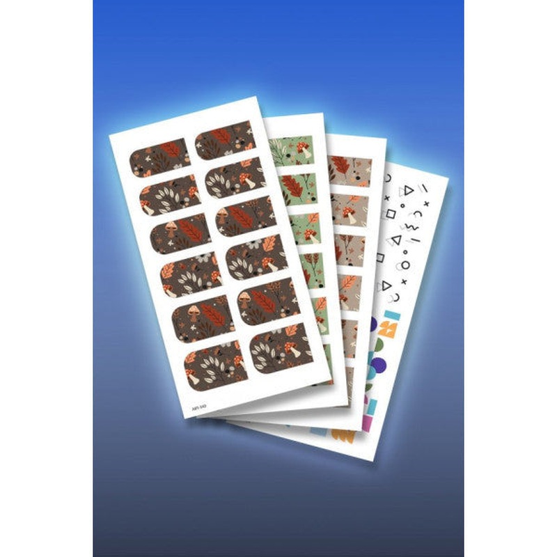 4 Piece Nail Tattoo Set, Nail Sticker Set, Nail Art, Tattoo