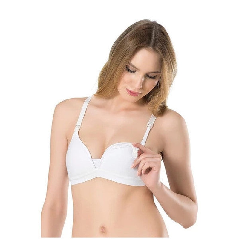 Fabony Women's Modal Maternity Covered Nursing Bra 1080