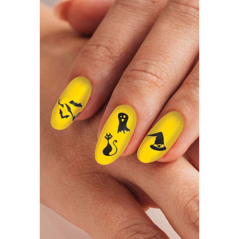 Halloween-1 Nail Tattoo, Nail Tattoo, Nail Art, Nail Sticker
