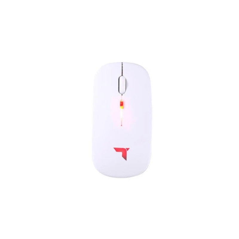 Torima Tm-12 Ergonomic Rgb Illuminated Wireless White Optical Mouse