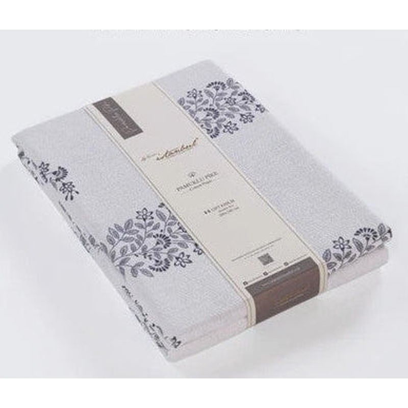 100% Cotton Printed Single Blanket Motif Indigo 160X240