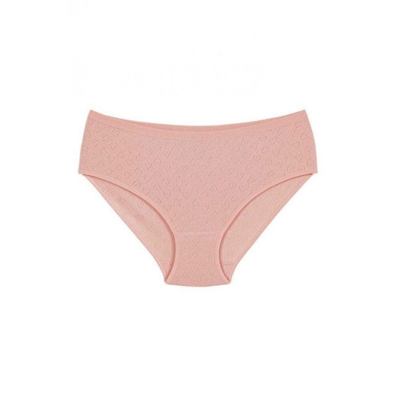 12 Pieces Yldz Women's Heart Bato Panties Powder 3588