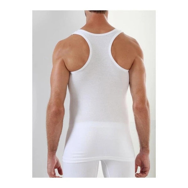 3 Pieces Sistina Men's White Sports Undershirt