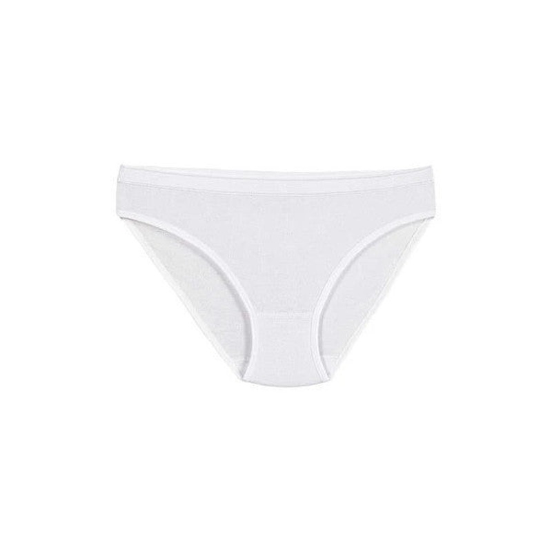 6 Pieces Yldz Women Ribana Bikini Panties White 3700