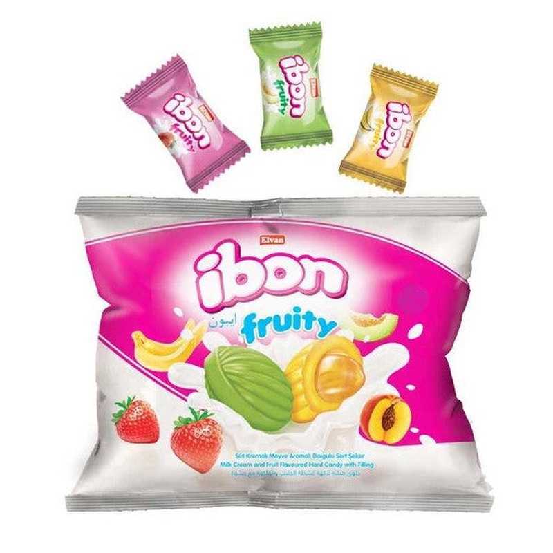 Ibon Milky Fruit Candy 300 Gr. (1 Pack)
