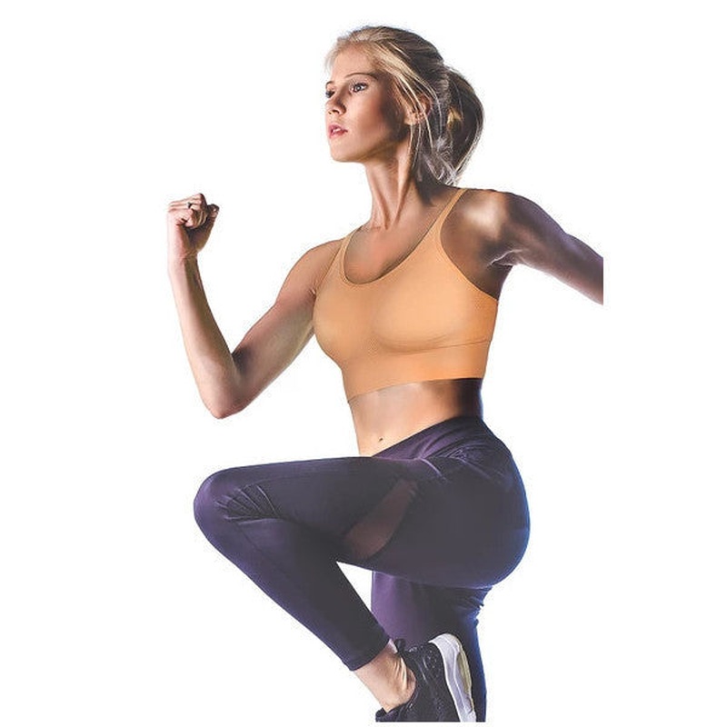 Miofit Fashion Double Strap Detailed Support Seamless Sports Bra