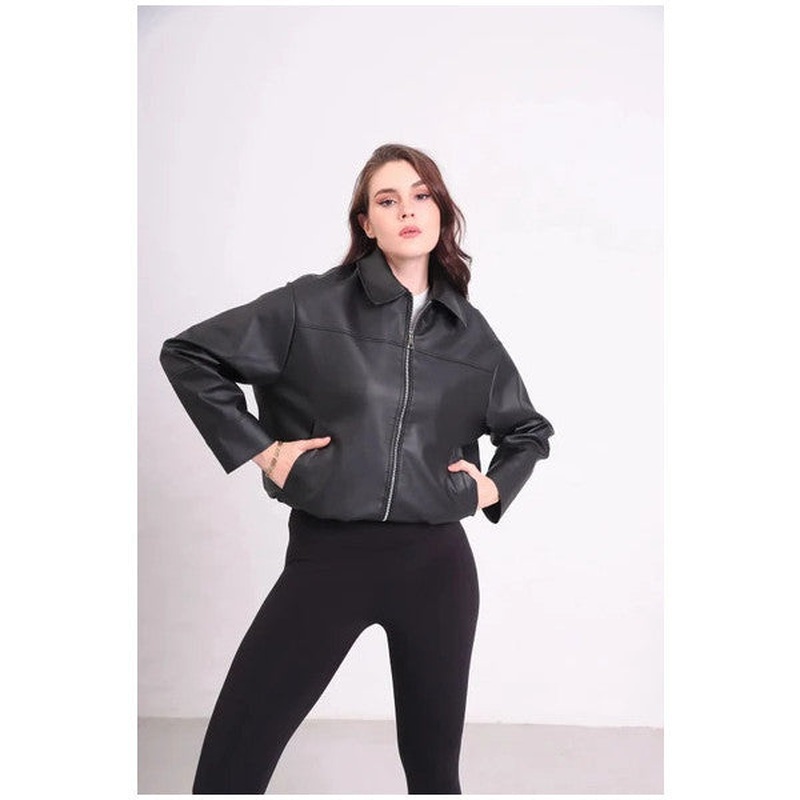 New Season Unisex Bomber Leather Jacket