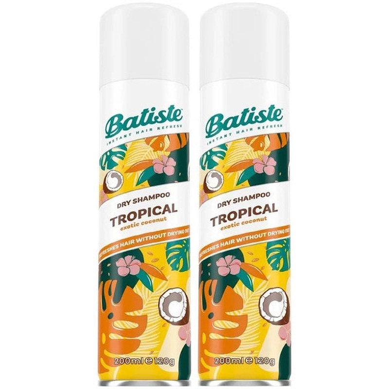 Batiste Tropical Dry Shampoo 2 X 200 Ml