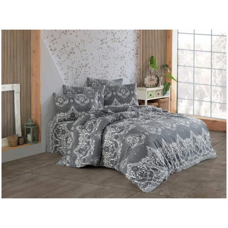 eyiz Diyar Piyare Double Duvet Cover Set Gray