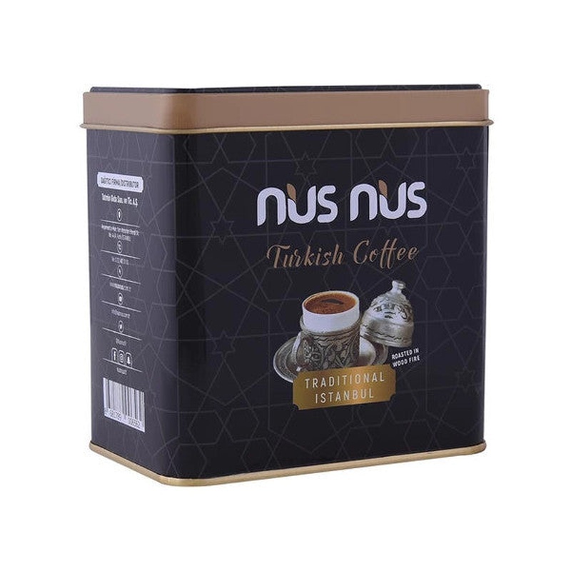 Nusnus Turkish Coffee 250 Gr Metal Box