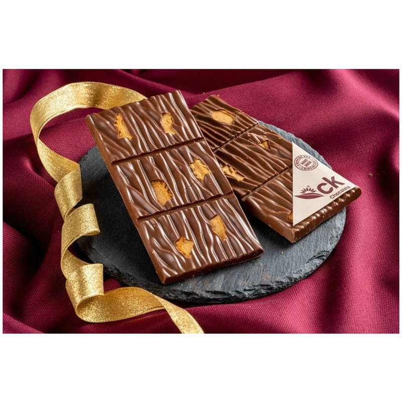 Dark Chocolate Tablets With Caramel Biscuits (100 G)