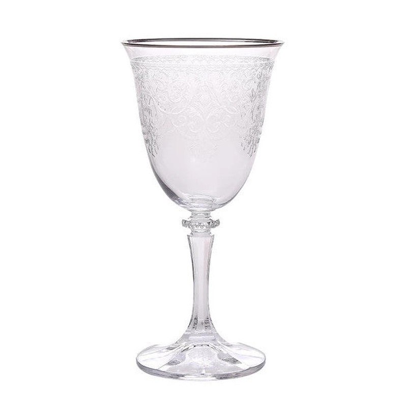 Decorium Red Wine Glass 6 Prc Morano Platinum M01115