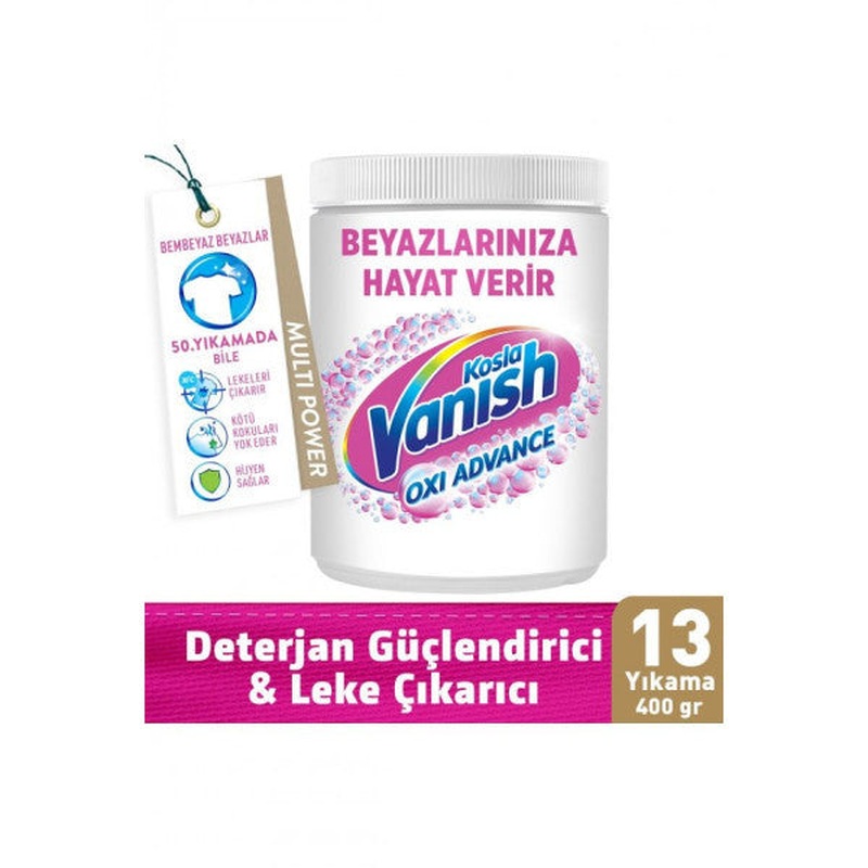 Kosla Multipower Laundry Stain Remover And Detergent Booster Powder 400 Gr For Whites