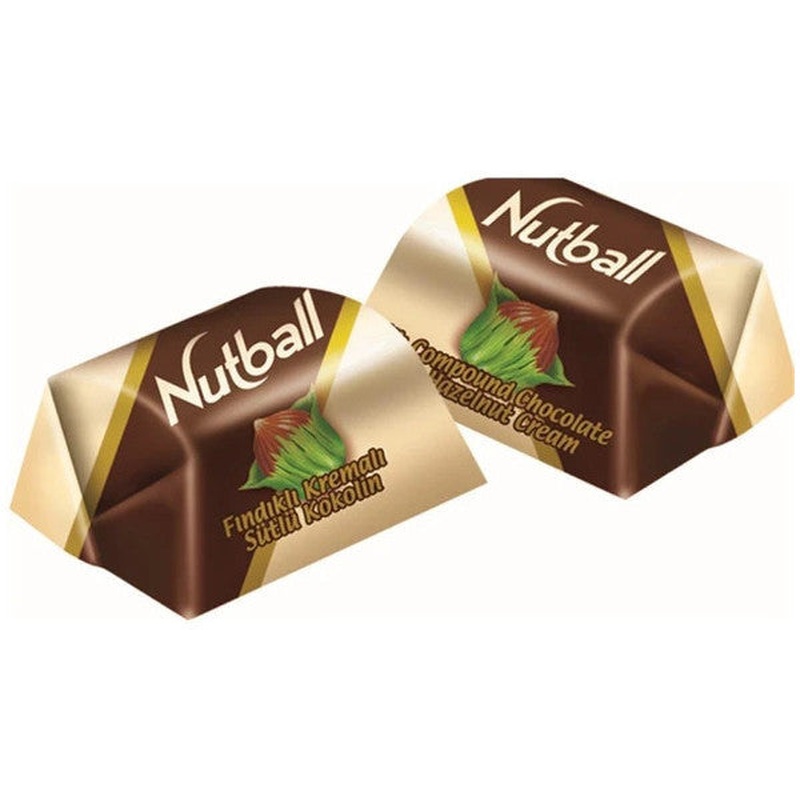 len Nutball Hazelnut Cream Filled Chocolate 1 Kg