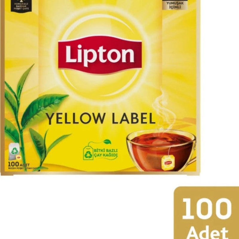 Lipton Yellow Label Black Tea Straining Tea Bag 100 Pcs
