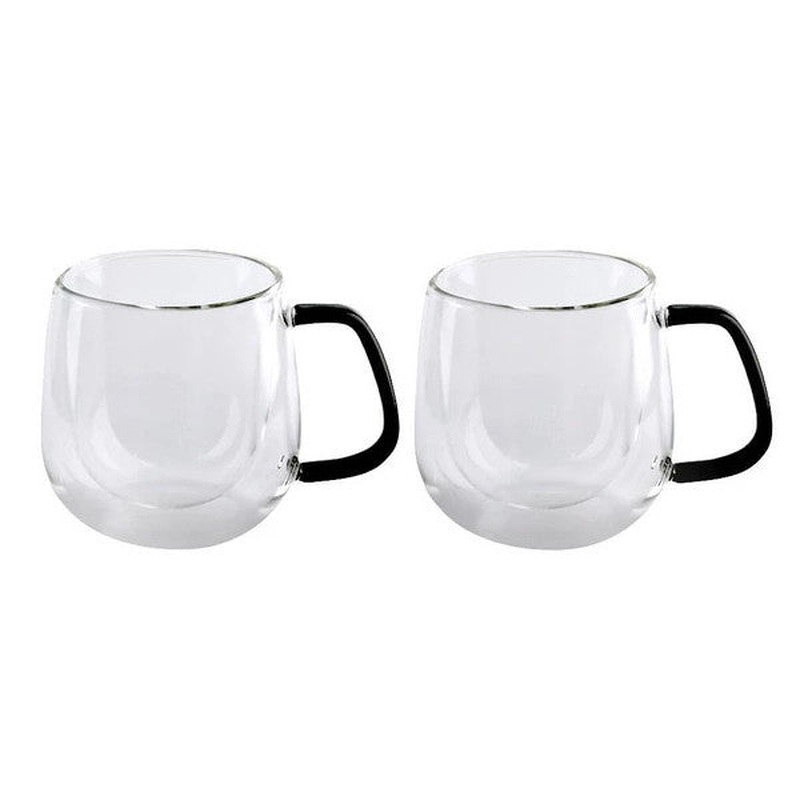 Lucky Art Classica Double Walled Borosilicate Espresso Glass Set 100 Ml