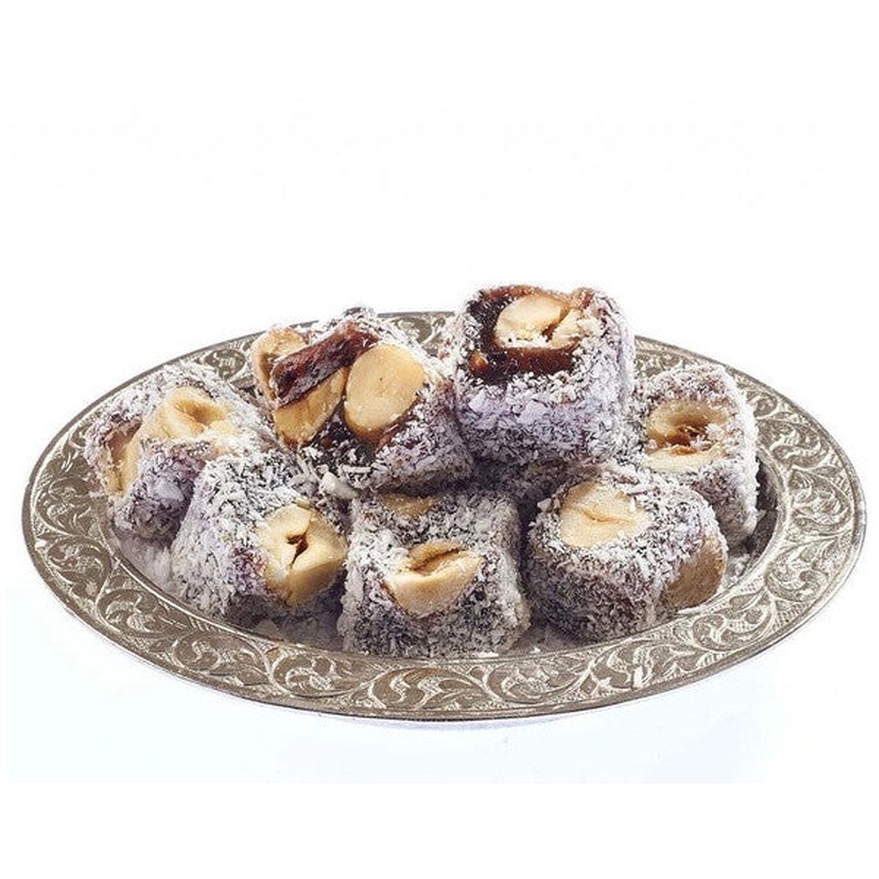 Mini Turkish Delight With Coconut, Black Raisins And Hazelnuts (250 G)