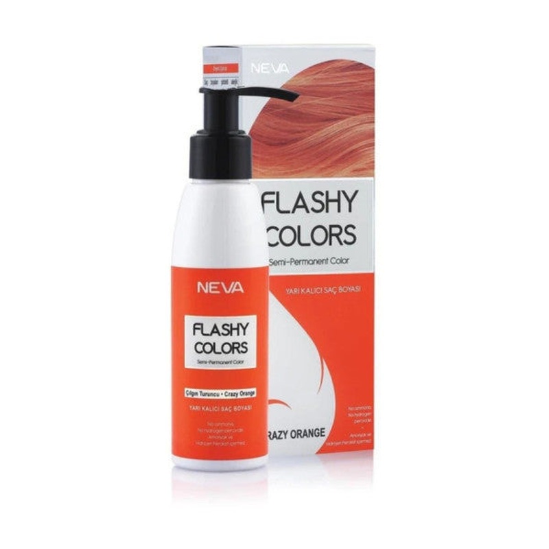 Neva Color Flashy Colors Semi Permanent Hair Dye Crazy Orange