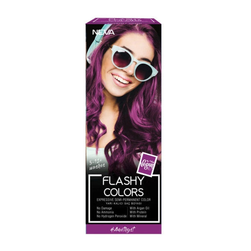 Neva Flashy Colors Semi Permanent Hair Dye Amethyst / Amethyst 100 Ml