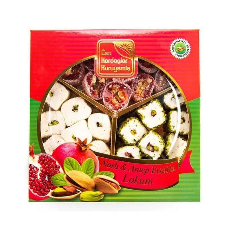 Pomegranate & Pistachio Turkish Delight - 450 Gr