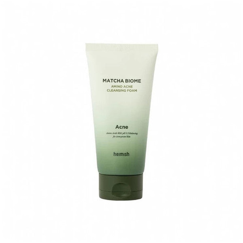 Heimish Matcha Biome Amino Acne Cleansing Foam - Anti-Acne Foam Cleanser With Matcha Extract