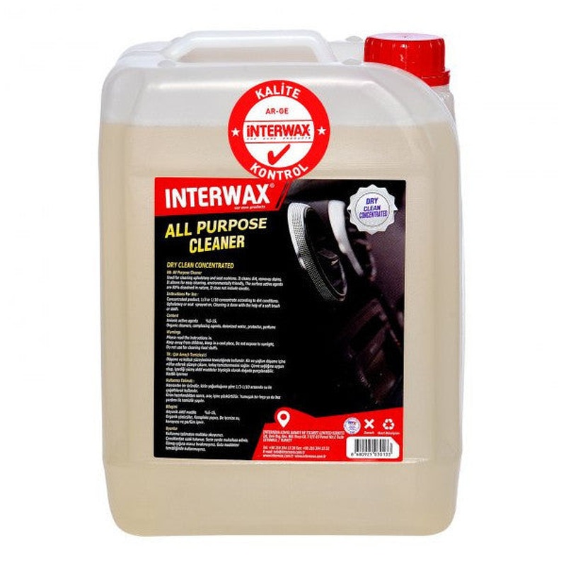Interwax Concentrated Detail And Upholstery Cleaner 5 Kg