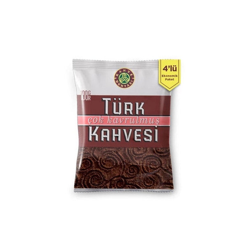 Kahve Dnyas Deep Roasted Turkish Coffee 100 Gr X 4 Pieces