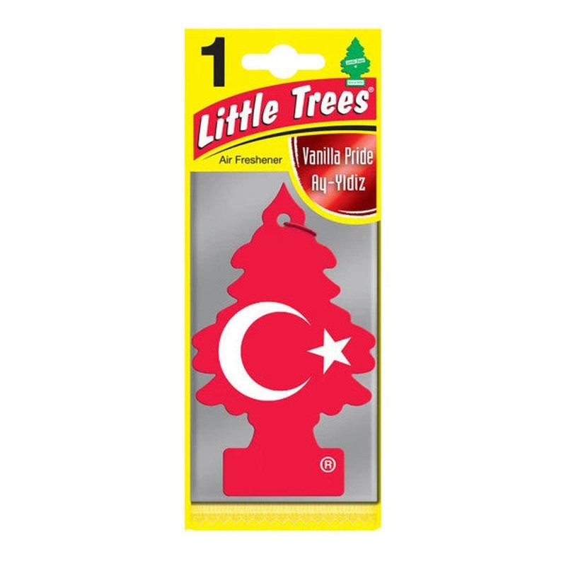 Little Trees Turkish Flag Vanilla Flavored Car Air Freshener