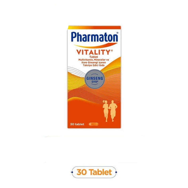 Pharmaton Vitality 30 Tablet - Ginseng G115, Multivitamin Ve Mineral