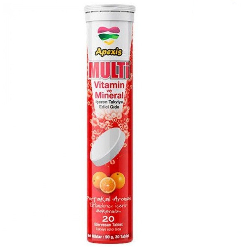 Apexis Multivitamin 20 Effervescent Tablets