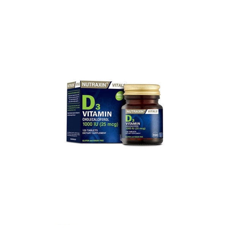 Nutraxin Vitamin D3 1000 Iu 120 Tablets