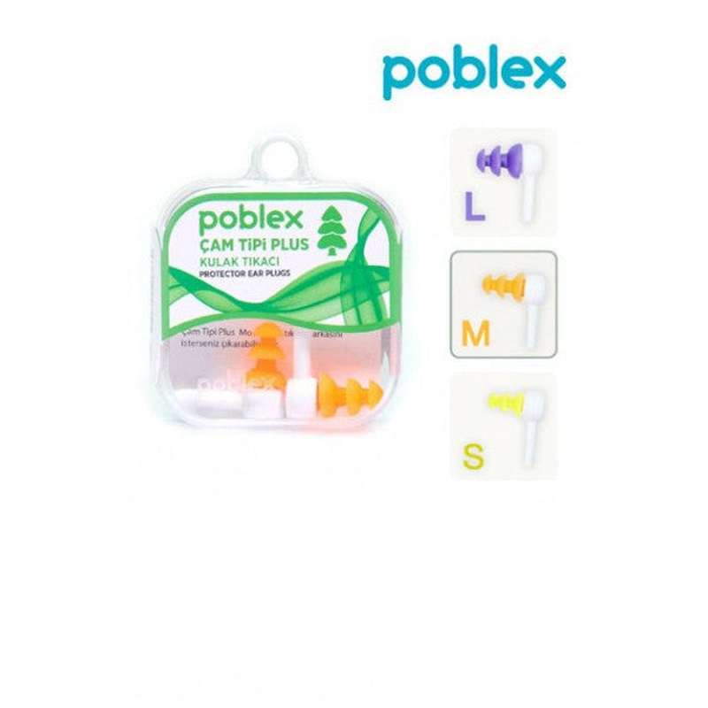 Poblex Pine Type Plus Ear Plugs - Medium