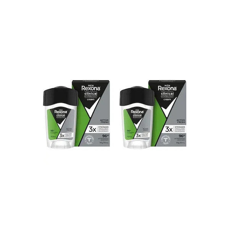 Rexona Men Clinical Protection Men's Stick Deodorant Active Fresh 45 ml X 2 Pieces