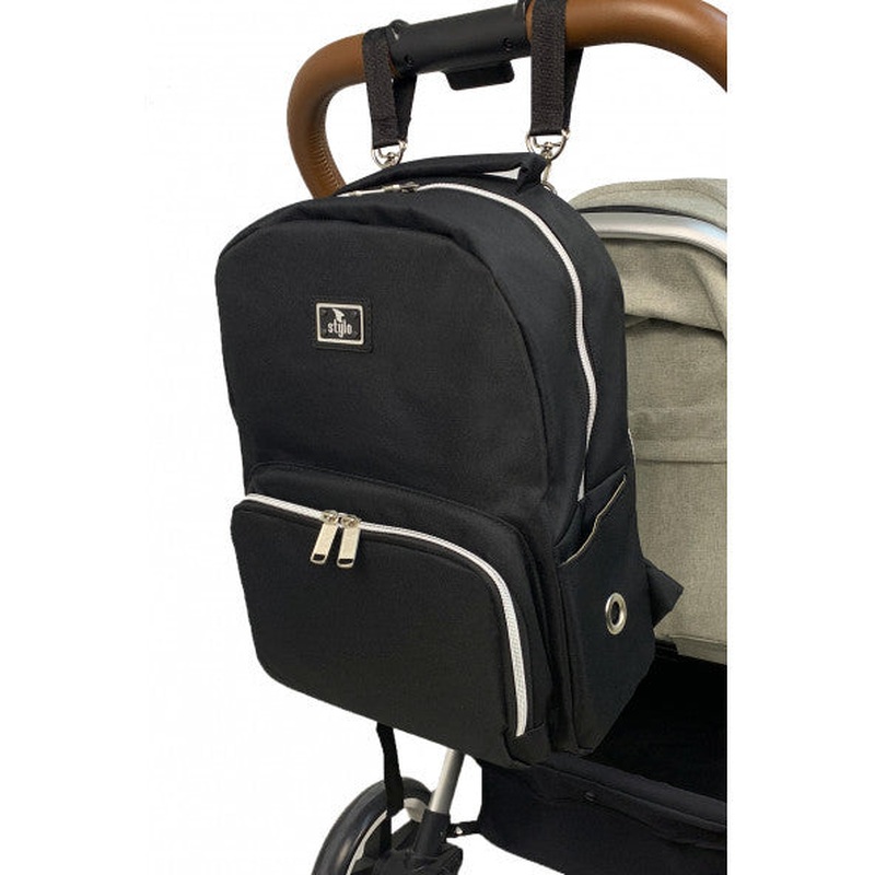 Stylo Duo Backpack Mother Baby Care Backpack Black