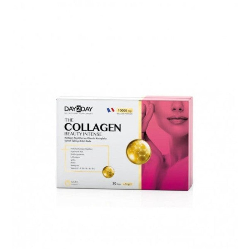 Day2Day The Collagen Beauty Intense Strawberry Flavored 30 Sachets