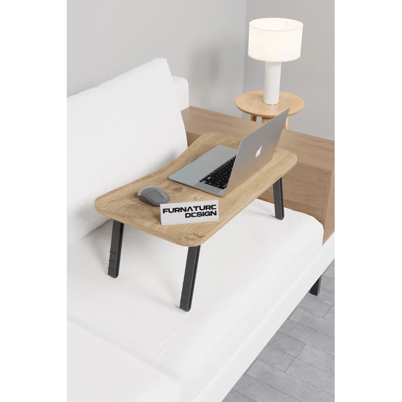 Folding Laptop Desk Coffee Table Study Bed Breakfast Table 60X35 Cm Atlantic Pine